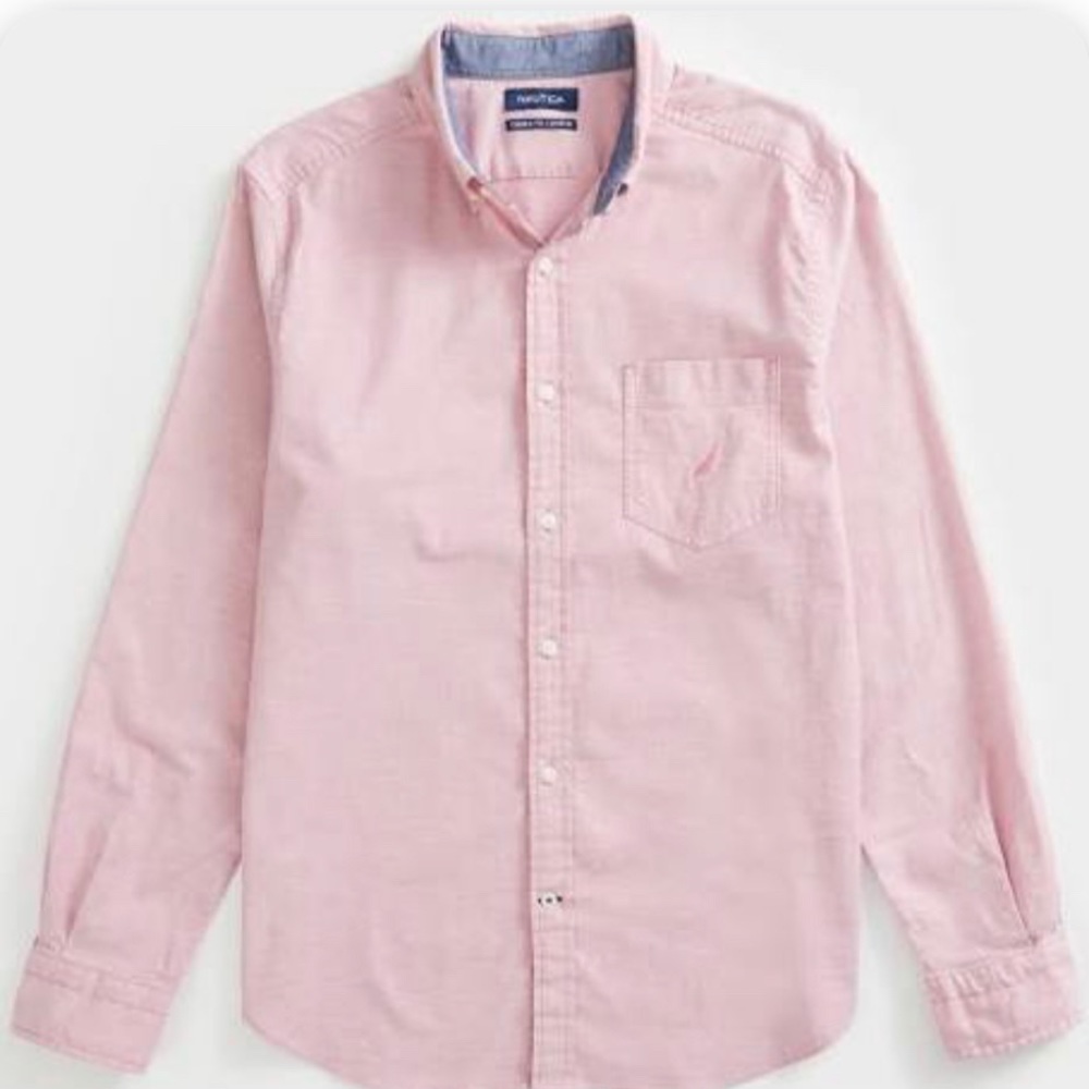 Náutica Médium Pink Button-Down